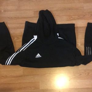 Adidas size L black hoodie ( new )